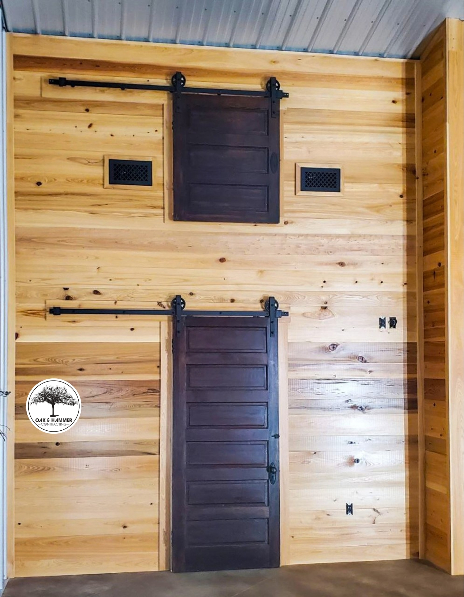 Woodwork barndominium